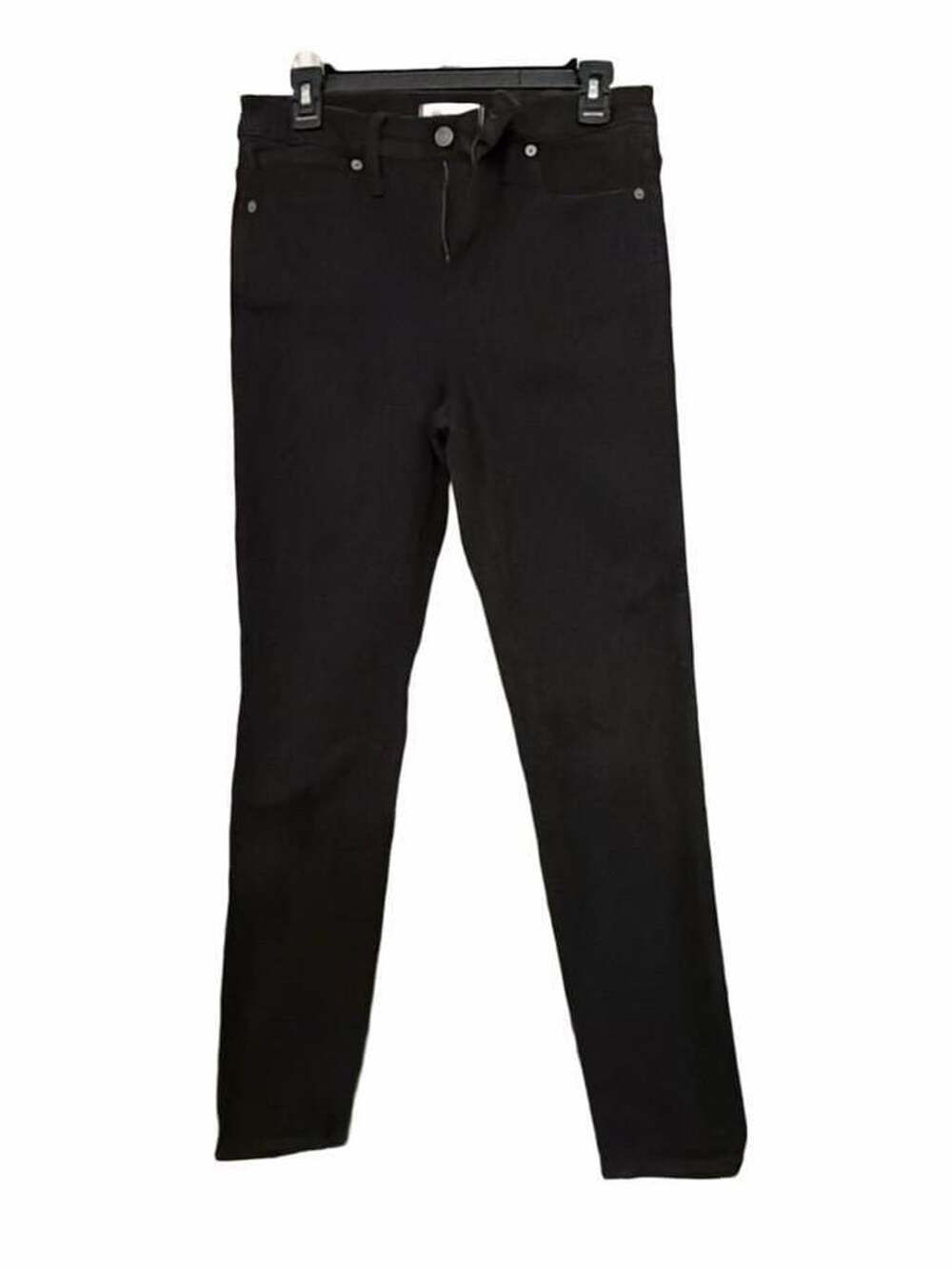 Madewell 10" High-Rise Skinny Jeans Size 29 Black Denim